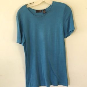 Liz Claiborne Teal Top Sz Large